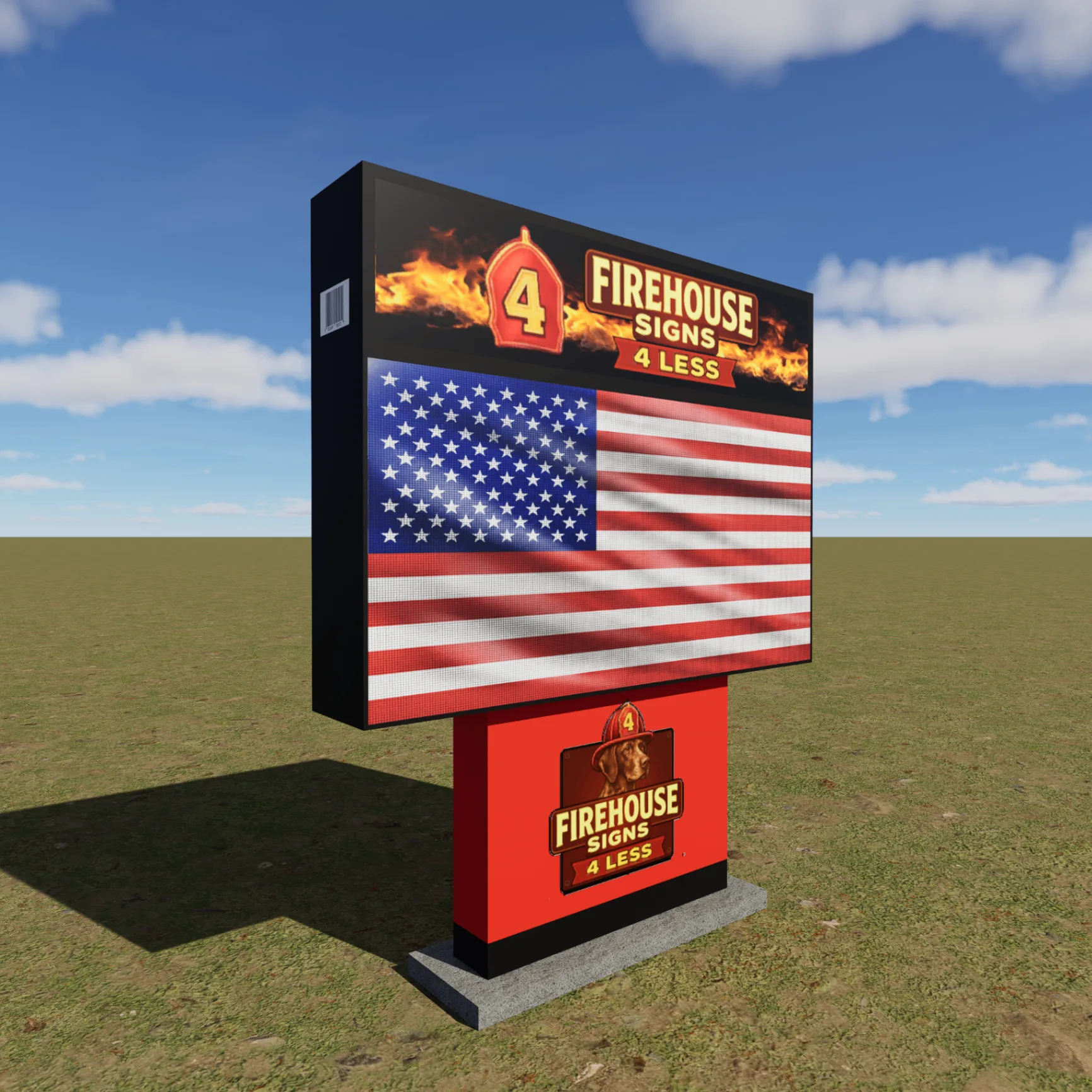 Model 18-36 digital monument sign