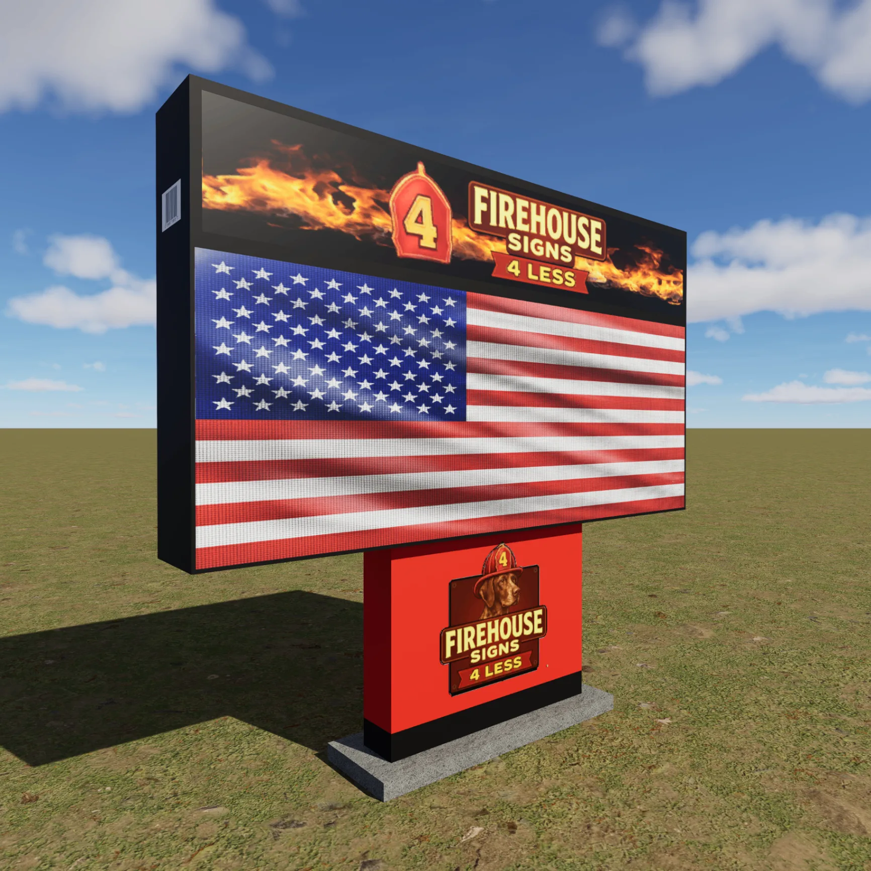 Model 18-38 digital monument sign