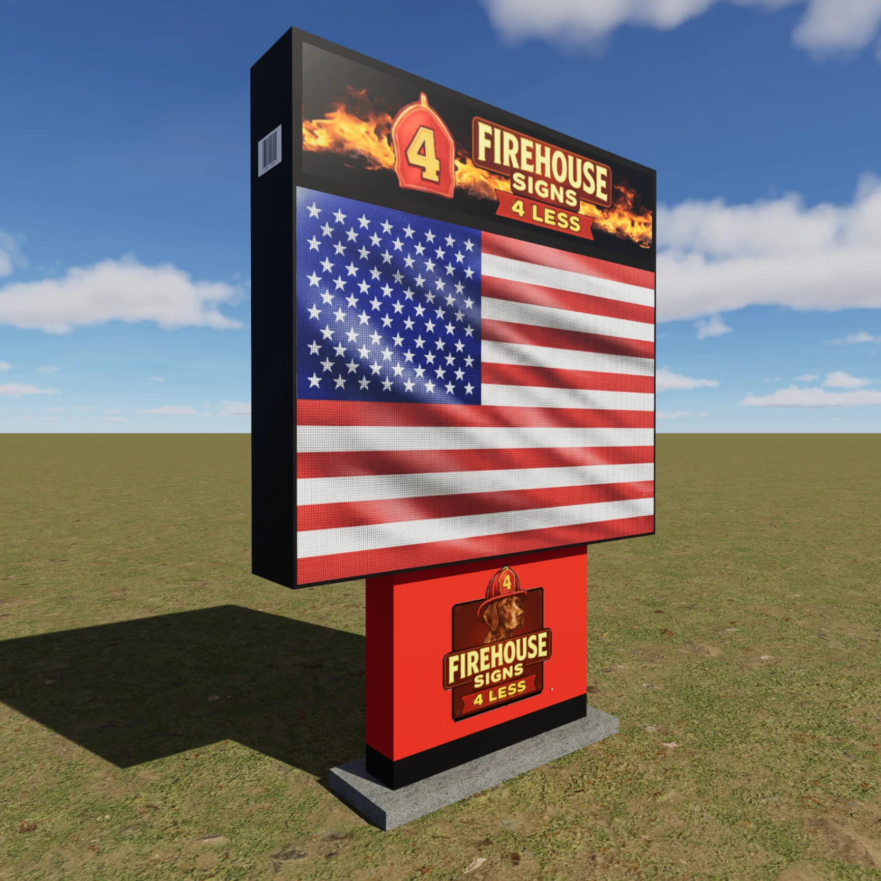 Model 18-46 digital monument sign